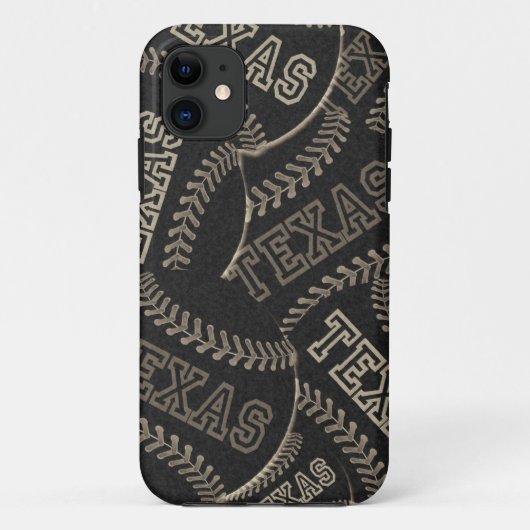 テキサス州の野球のコラージュ Case-Mate iPhoneケース (裏面)