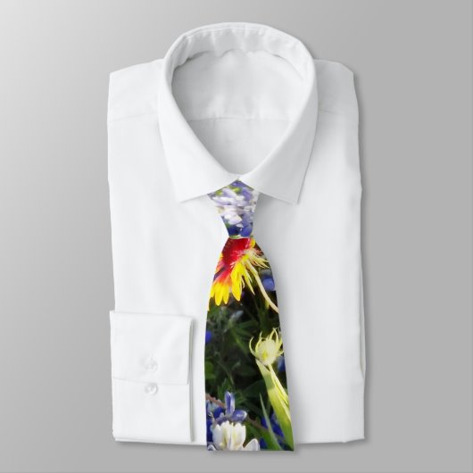 テキサス州の野生の花のタイ ネクタイ (タイ)