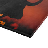 テキサス州の長角牛のまな板 カッティングボード (角)