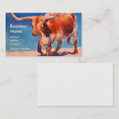 テキサス州の長角牛の雄牛牛絵画の名刺 名刺 (正面/裏面)