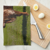 テキサス州の長角牛 キッチンタオル (四つ折り)