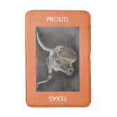 テキサス州の長角牛 バスマット (正面縦)