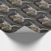 テキサス州の長角牛 ラッピングペーパー (角)