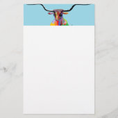 テキサス州の長角牛 便箋 (正面)