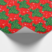 テキサス州の陽気なパステル調の雪片そして地図 ラッピングペーパー (角)