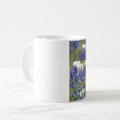 テキサス州の青いボンネットのマグ コーヒーマグカップ (正面左)