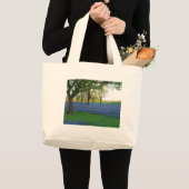 テキサス州の青のボンネット ラージトートバッグ (正面(商品))