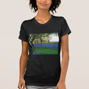 テキサス州の青のボンネット Tシャツ