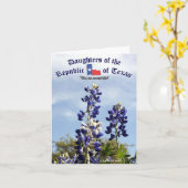 テキサス州の顕著なbluebonnets - kのDRTのバンパー-1A、… カード (黄色い花)