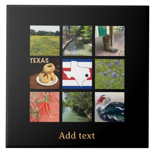 テキサス州の風光明媚な写真 タイル (正面)
