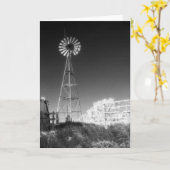 テキサス州の風車 カード (黄色い花)