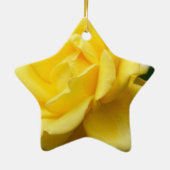 テキサス州の黄色バラ セラミックオーナメント (裏面)