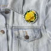 テキサス州の黄色バラ 缶バッジ (インサイチュ)