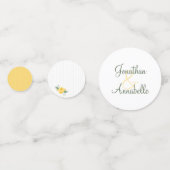 テキサス州の黄色結婚いバラ コンフェッティ (正面)