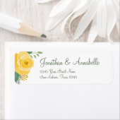 テキサス州の黄色結婚いバラ ラベル (インサイチュ)