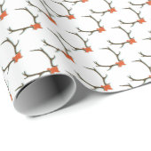 テキサス州の(雄ジカの)枝角の包装紙 ラッピングペーパー (ロールコーナー)