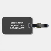 テキサス州のBluebonnet及び《昆虫》マルハナバチの名前入りな荷物 ラゲッジタグ (裏面横)