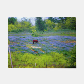 テキサス州のBluebonnets ドアマット