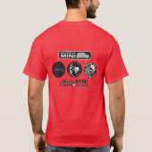 テキサス州のTシャツのハートのMinis Tシャツ (裏面)