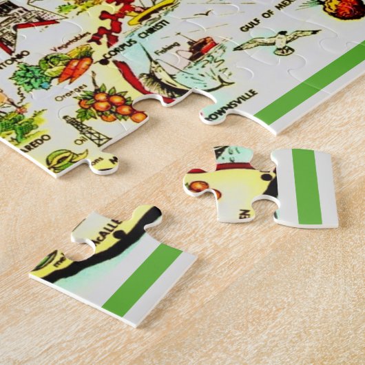 テキサス州はがきマップジグソーパズル ジグソーパズル (側面)