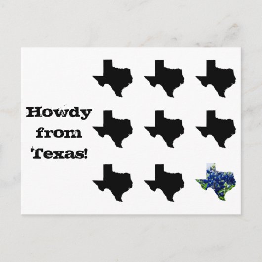 テキサス州はがき ポストカード (正面)