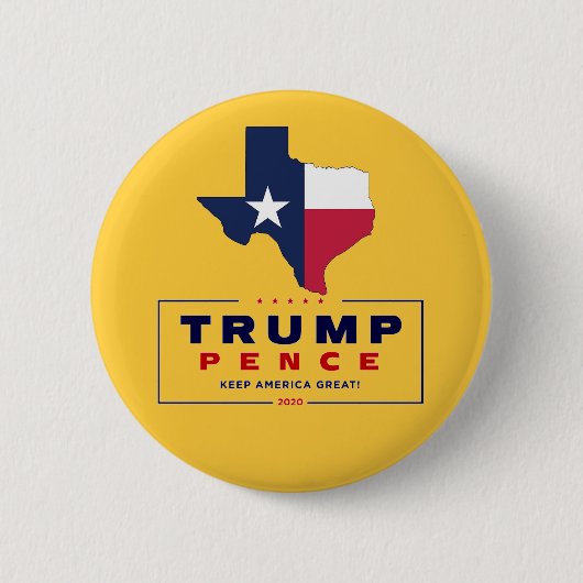 テキサス州はトランプ2020のために 缶バッジ (正面)