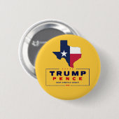 テキサス州はトランプ2020のために 缶バッジ (正面&裏面)