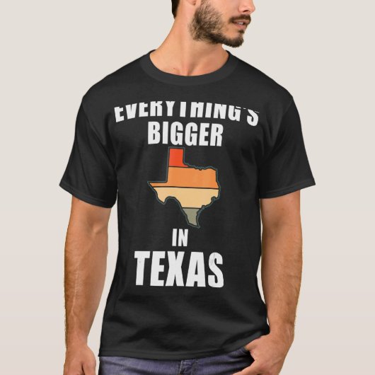 テキサス州は大きい Tシャツ (正面)