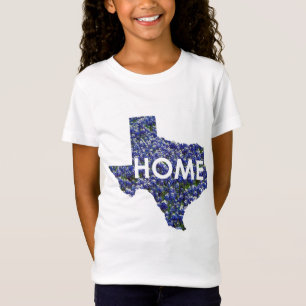 テキサス州は家の女の子の上です Tシャツ