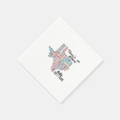 テキサス州は故郷に似た処が無い スタンダードカクテルナプキン (角)