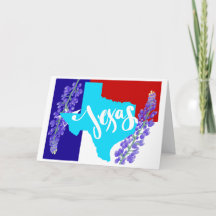 テキサス州よ！グリーティングカード