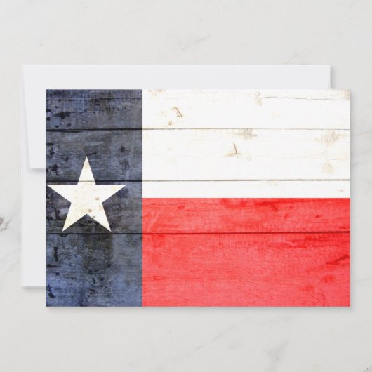 テキサス州をテーマにした写真卒業発表 招待状 (裏面)