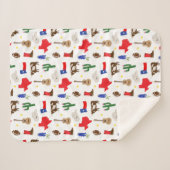 テキサス州アイコン シェルパブランケット (正面(横))