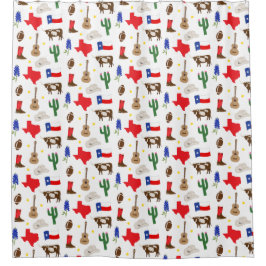 テキサス州アイコン シャワーカーテン