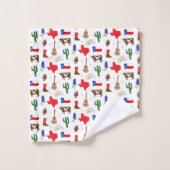 テキサス州アイコン バスタオルセット (ウォッシュタオル)