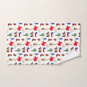 テキサス州アイコン バスタオルセット (ハンドタオル)