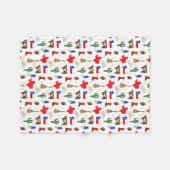 テキサス州アイコン フリースブランケット (正面(横))