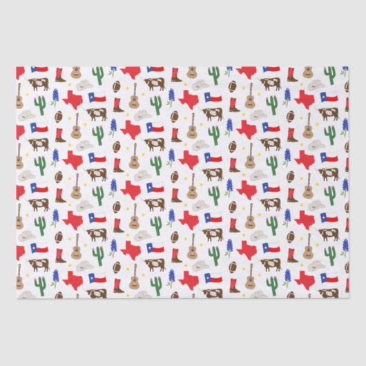 テキサス州アイコン 薄葉紙 (正面)