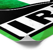 テキサス州アイリッシュアメリカンポスタープリント ポスター (角)