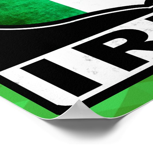 テキサス州アイリッシュアメリカンポスタープリント ポスター (角)