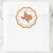 テキサス州アカラフルドレスクラシックラウンドステッカー ラウンドシール (バッグ)