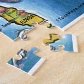 テキサス州アメリカの地図ジグソーパズル ジグソーパズル (側面)