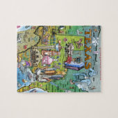 テキサス州アメリカの地図 ジグソーパズル (横)