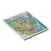 テキサス州アメリカの地図 ノートパッド (アングル)