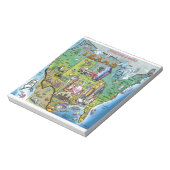 テキサス州アメリカの地図 ノートパッド (回転)