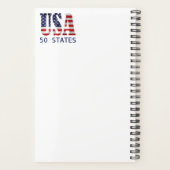 テキサス州アメリカの州地図と有用な情報 プランナー手帳 (裏面)