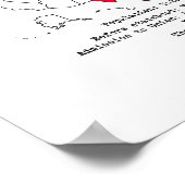 テキサス州アメリカの州地図と有用な情報 ポスター (角)