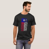テキサス州アメリカ国旗のホーム州・オブ・テキサス州国旗 Tシャツ (正面フル)