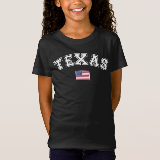テキサス州アメリカ国旗 Tシャツ (正面)