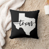 テキサス州アメリカ州の地図 クッション (ブランケット)